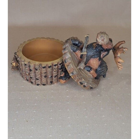 Moose Trinket Box Lodge Woodland Hunting Decor Rare Jewelry Box - Picture 3 of 11